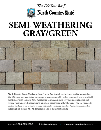 Product Data Sheets Semi Weathering Gray/Green