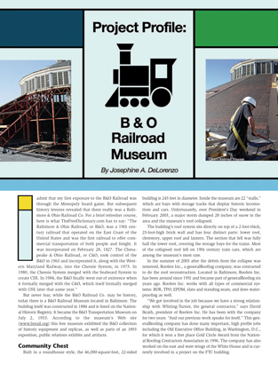 NCS Project Profile B & O Railroad Museum