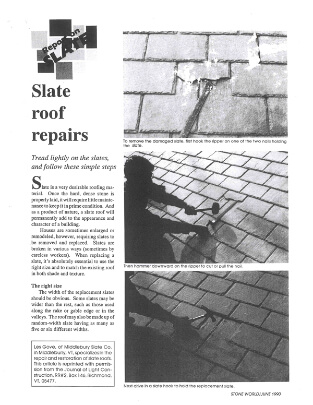 Slate Roof Repair Guide