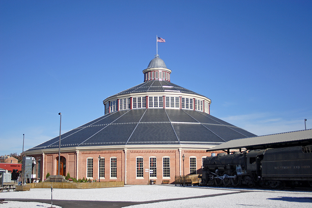 The B & O Railroad Museum in Baltimore, MD