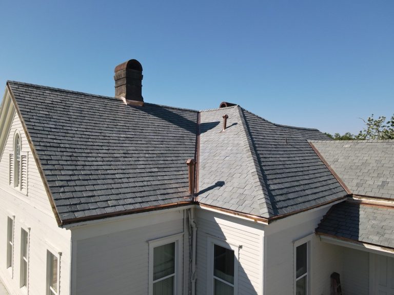 Unfading Grey Lightweight Slate Roofing close View