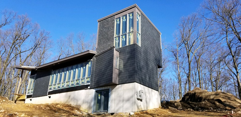 Gillespie Contracting Slate Siding - North Country Unfading Black