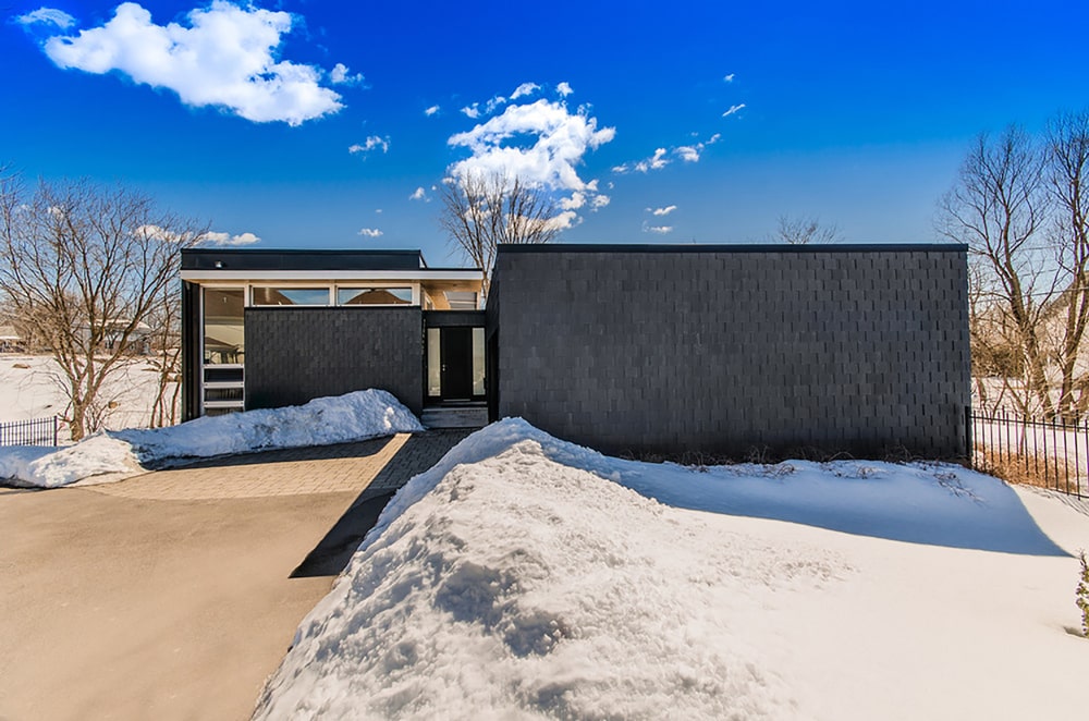 Quebec City Modern Architecture with Slate - North Country Unfading Black